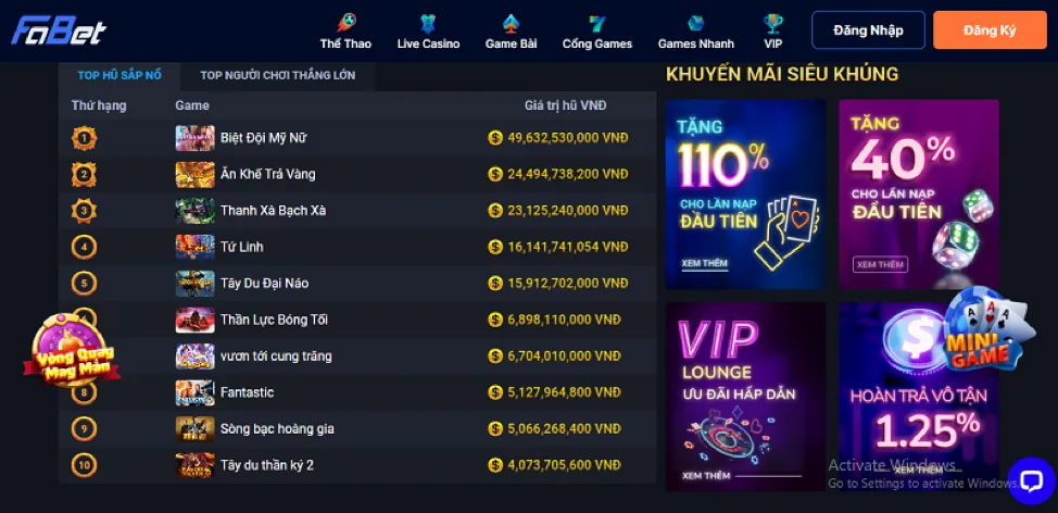 Thưởng sinh nhật và chương trình VIP P3BET App